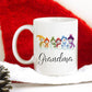 Rainbow Snowman Personalised Christmas Mug