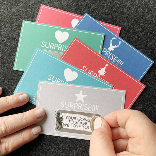 Design Your Own Personalised Message Scratchcard