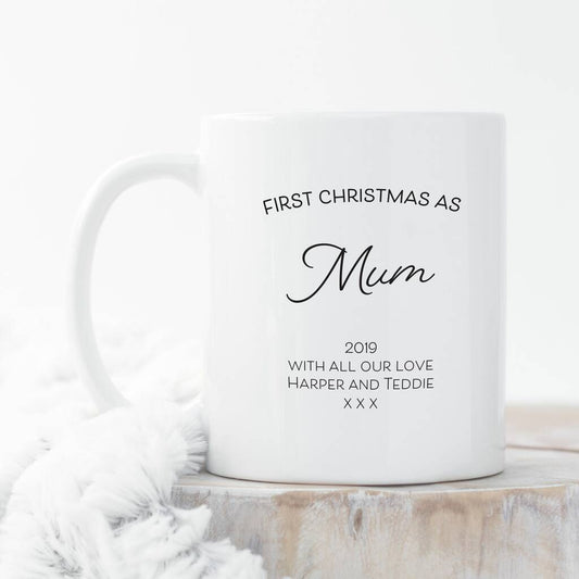 First Christmas As Mum Personalised Mug