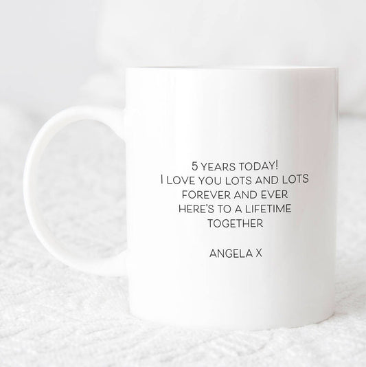 Personalised Custom Message Mug