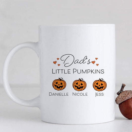 Personalised Dad's Little Pumpkins Mug